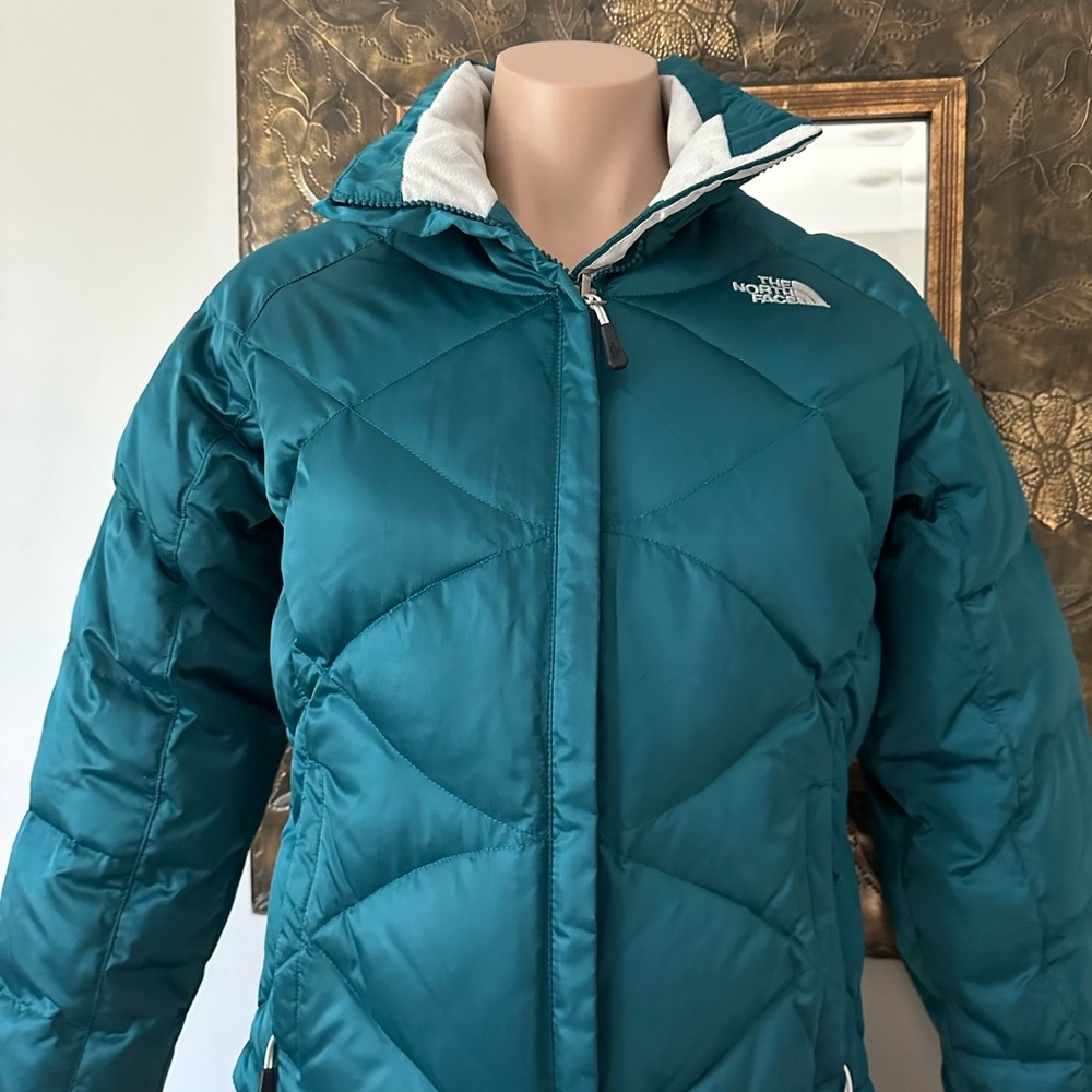 North Face Down Teal Jacket - XS